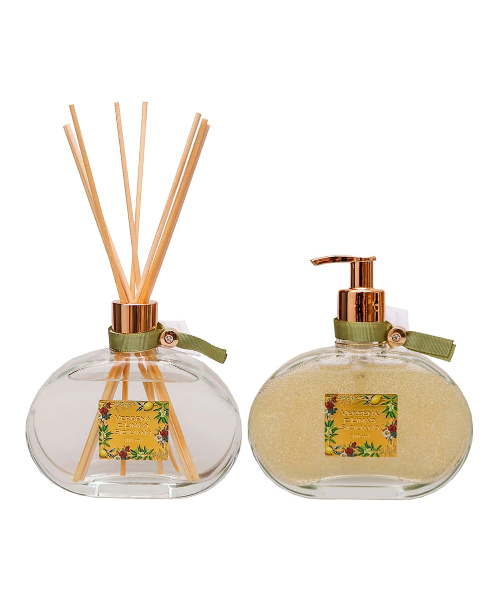 Difusor e Sabonete Líquido Verbena e Limão Siciliano 300ml Dani Fernandes