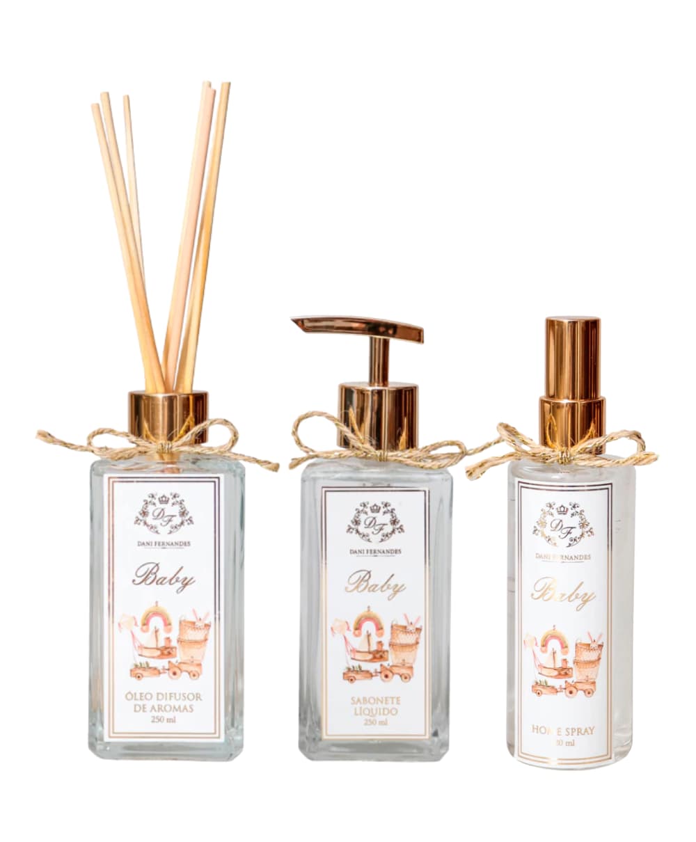 Difusor + Sabonete + Home Spray Baby | Dani Fernandes